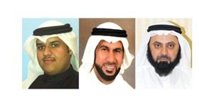 وليد الطبطبائي - المحامي جمال اليوسف -  المحامي يعقوب بهبود