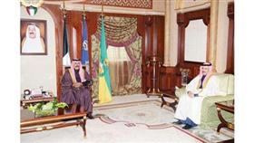 سمو نائب الأمير مستقبلا الشيخ مبارك الدعيج