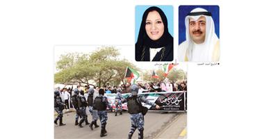 مظاهرات البدون والتجنيس يتصدران أجندة الحكومة اليوم