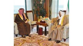 سموه يستقبل الشيخ أحمد الحمود