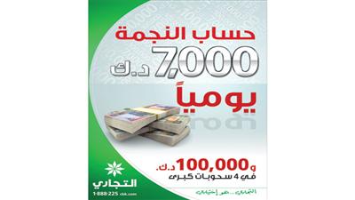 «التجاري» يعلن 5 فائزين في سحب «النجمة» اليومي