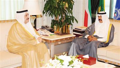 سمو ولي العهد مستقبلا الشيخ أحمد الحمود