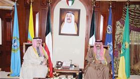 سموه مستقبلاً الشيخ أحمد الحمود