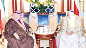 سموه مستقبلا الشيخ ناصر المحمد