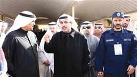 الشيخ حمد الجابر متفقدا الانتخابات