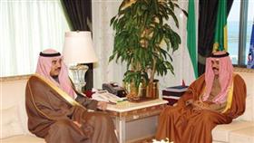 سموه يستقبل الشيخ صباح الخالد