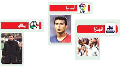 أسبانيا.. انجلترا.. إيطاليا