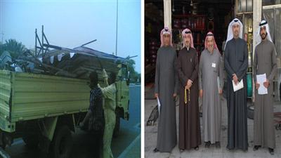 طلال العلي يتوسط فريق الحملة