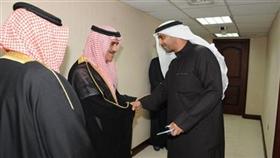 الشيخ محمد المبارك مستقبلا مدير وكالة الأنباء السعودية