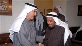 الابراهيم يتلقى تهنئة فهد الفهد