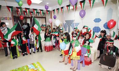 مستشفى «مبارك» شاركت الأطفال المرضى الاحتفال بالأعياد الوطنية
