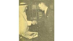 الشيخ عبدالله السالم يستقبل السفير الياباني في لبنان اثناء زيارته الى الكويت قبل افتتاح السفارة