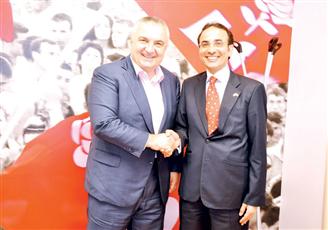 السفير نجيب البدر ورئيس حزب التكامل الاجتماعي في البانيا