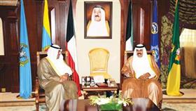 سمو ولي العهد مستقبلا الشيخ أحمد الفهد