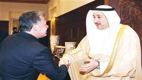 ملك الأردن استقبل فيصل الحمود