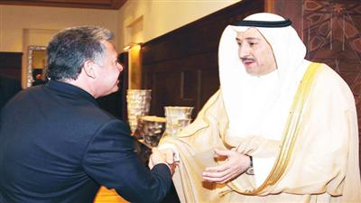 ملك الأردن استقبل فيصل الحمود