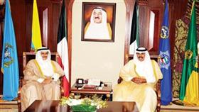 سموه مستقبلا الشيخ د.إبراهيم الدعيج