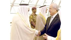 الشيخ مشعل الأحمد مرحبا بالرئيس سليمان