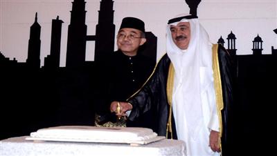 مصطفى الشمالي مشاركاً سفير ماليزيا الاحتفال