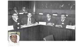 صورة التقطت خلال مؤتمر للإسكان في القاهرة عام 1963 ويبدو فيها: الأول من اليمين صالح العجيري، والثاني يوسف المتروك، والثالث المرحوم أحمد الدعيج، والراب