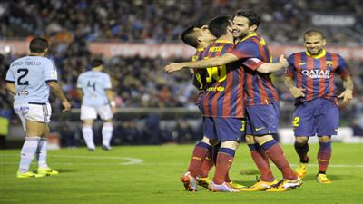 برشلونة يكسر عناد مضيفه سلتا فيجو بثلاثية نظيفة