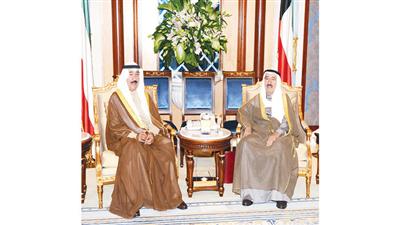 سمو الأمير مستقبلا جابر العبدالله