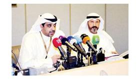 الشيخ محمد العبدالله متحدثاً في المؤتمر الصحافي (تصوير: إسماعيل عبدالقادر)