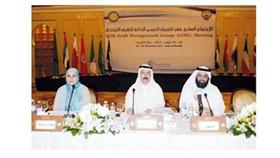 حميد القطان في افتتاح الاجتماع (تصوير: أحمد أبوعطية)