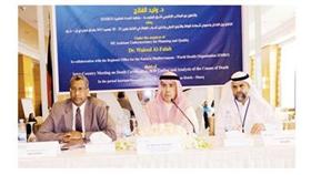 وليد الفلاح في افتتاح اجتماع الصحة العالمية (تصوير: إسماعيل عبدالقادر)