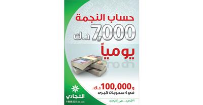 «التجاري» يعلن الفائزين في السحب اليومي «لحساب النجمة»