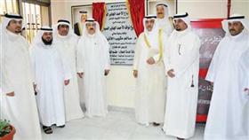الوزير سالم الأذينة وقياديو «المواصلات» أمام لوحة الافتتاح