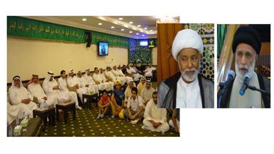 السيد محمود الحسيني - الشيخ عبدالله المزيدي -  الحضور في الحسينية الزينبية