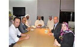 الوفد الاردني اثناء زيارته لجمعية المهندسين الكويتية