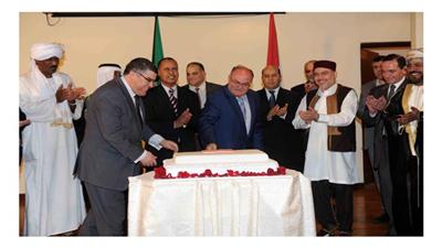 السفير اللبناني وسفراء أثناء الاحتفال