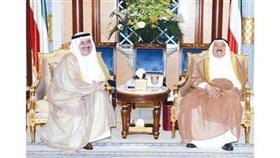 سمو الأمير مستقبلا الشيخ أحمد الحمود