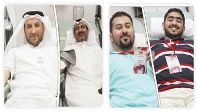 إحياء ميلاد الإمام الحسين في بنك الدم!