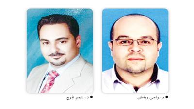 د. رياض ود. فرج من مركز ثيرابيا ضيفا ديوانية الوطن اليوم