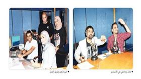 خالد وما تقي في الاستديو - اميرة نجم وفريق العمل