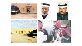 الشيخ صباح فهد الناصر - الشيخ سالم نواف الأحمد - الشيخ علي الجراح أثناء زيارته لمقر مهرجان الموروث الشعبي- مخفر الموروث الشعبي