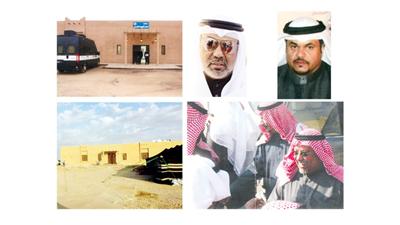 الشيخ صباح فهد الناصر - الشيخ سالم نواف الأحمد - الشيخ علي الجراح أثناء زيارته لمقر مهرجان الموروث الشعبي- مخفر الموروث الشعبي