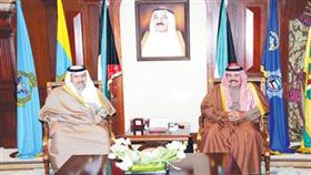 سمو ولي العهد مستقبلاً سمو رئيس الوزراء