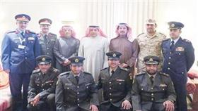 الوزير والضباط والسفير الشيخ عزام الصباح