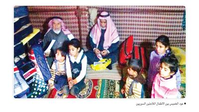 عود الخميس بين الاطفال اللاجئين السوريين