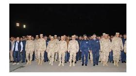 بالصور..السيسي يتقدم جنازة شهداء ضحايا الطائرة العسكرية التي سقطت بشمال سيناء