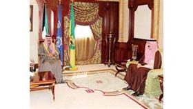 سموه مستقبلا الشيخ محمد الخالد
