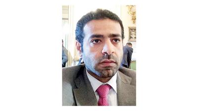 محمد حفيظ العجمي أثناء المنتدى