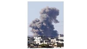 الدخان يتصاعد من مدينة «كوباني» (ا ب)