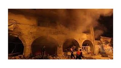 غزة: انفجاران ضخمان يهزان المركز الثقافي الفرنسي