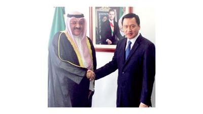 السفير سميح جوهر حيات ونائب الرئيس المكسيكي