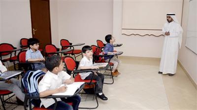 الاطفال «البدون» في اليوم الدراسي الاول للمشروع